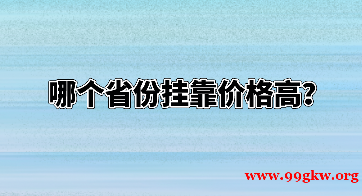 哪个省份挂靠价格高？