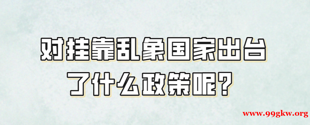 对挂靠乱象国家出台了什么政策呢？